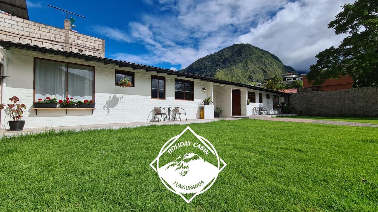 Premium Holiday Cabin - Spectacular Tungurahua Volcano View 바뇨스 외부 사진